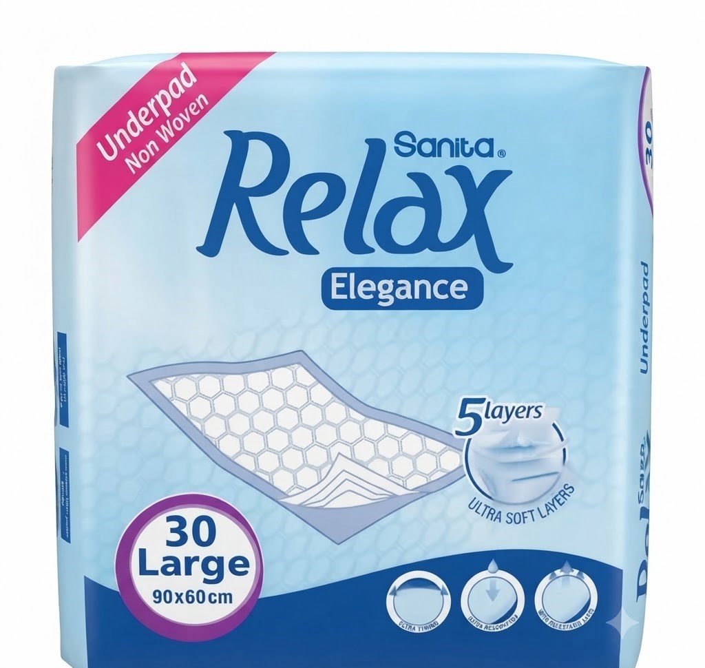 RELAX UNDER PAD 60X90CM 30PCS L RELAX UNDER PAD 60X90CM 30PCS LARGE – Image 1
