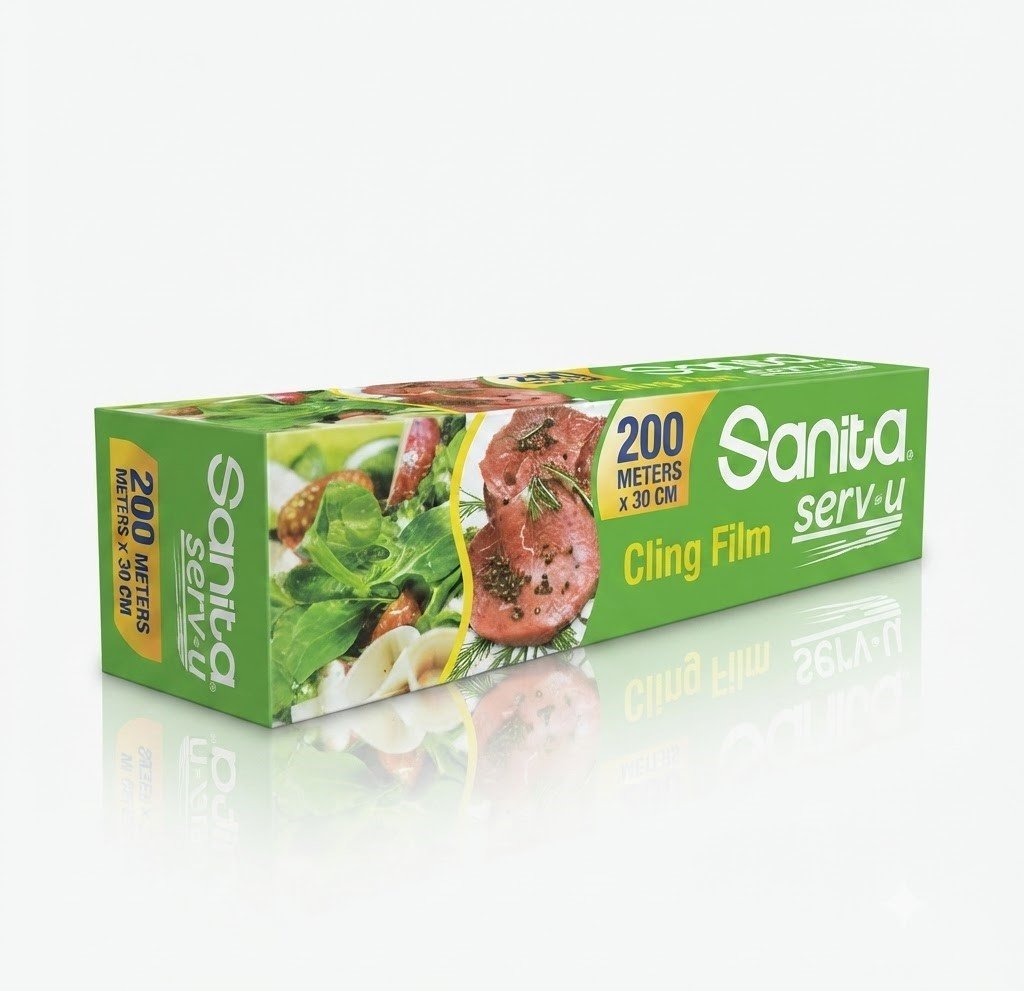 ROULEAU FILM ETIRABLE ALIMENTAIRE 200M ROULEAU FILM ETIRABLE ALIMENTAIRE 200M*30CM – Image 1